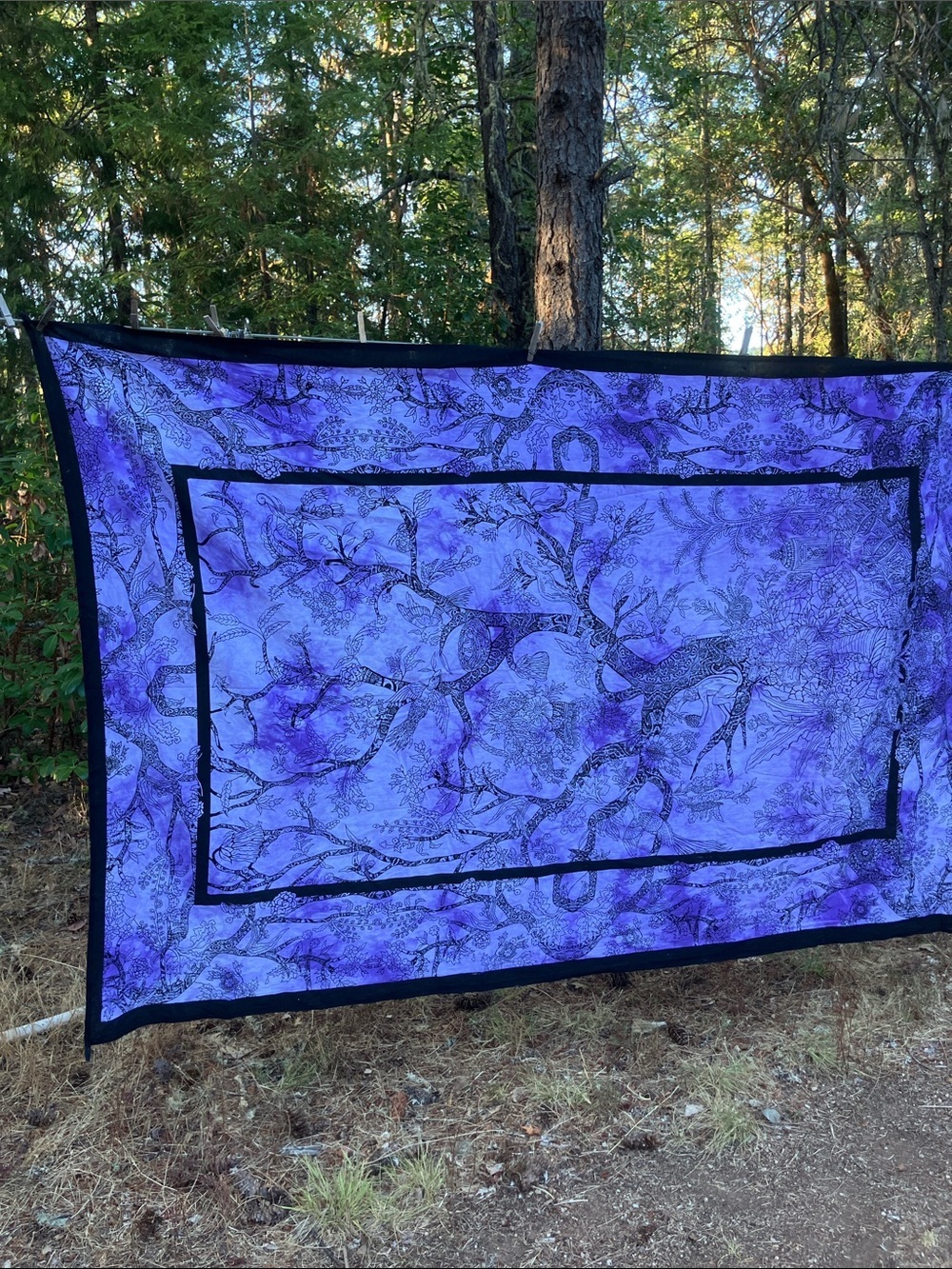 Zest for Life life-giving tree tapestry 100% cotton 59 x 85 - Picture 7 of 10